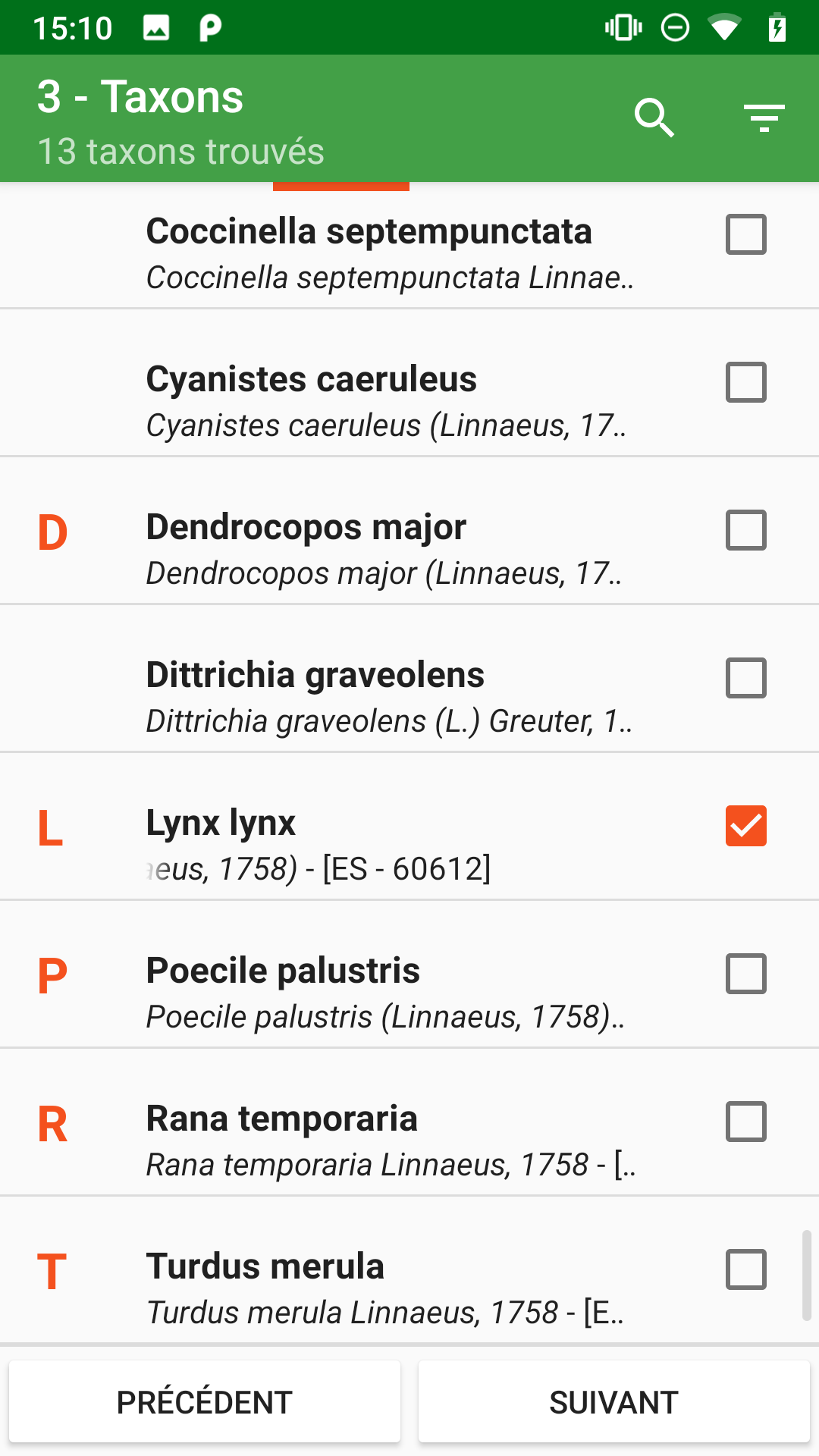 3. Taxons